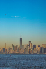 Manhattan skyline from Staten Island, New York, Amercia