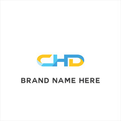 CHD logo. C H D design. White CHD letter. CHD, C H D letter logo design. Initial letter CHD linked circle uppercase monogram logo. C H D letter logo vector design.	

