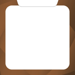 brown square frame abstract