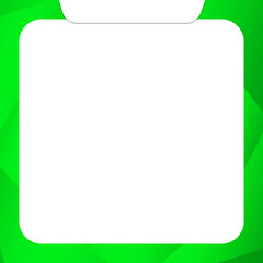 green square frame abstract