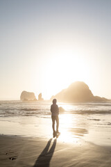 Sunset at the Beach, Highway 1, California