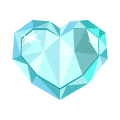 Illustration of diamond love 