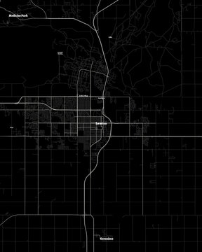 Lawton Oklahoma Map, Detailed Dark Map of Lawton Oklahoma