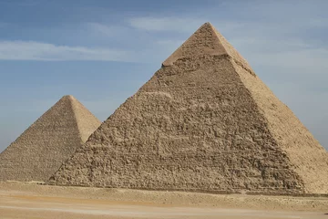 Foto op Canvas Khafre and Khufu's Pyramids in Giza © Svetlaili