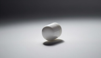 Abstract sphere of success, a white stone pill of creativity generated by AI