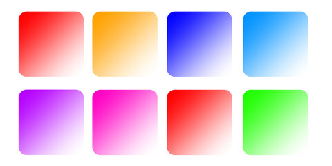 set of gradient buttons 