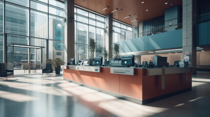 Bank interior modern