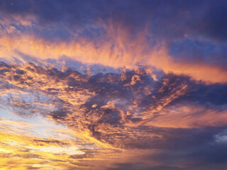 Amazing sunset sunrise Holland