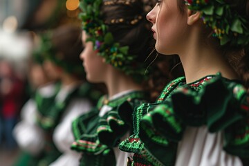 Irish Heritage: Traditional Dancers at St. Patrick's Day Event