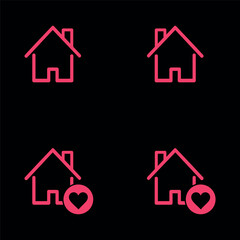 home icon set