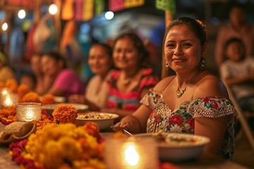 Obraz na płótnie Canvas Cinco de Mayo Traditional Festival Celebration with Local Cuisine