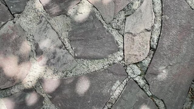 decorative stone floor texture on the terrace