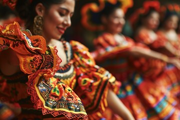 Traditional Dance: Colorful Folk Performance at Cinco de Mayo