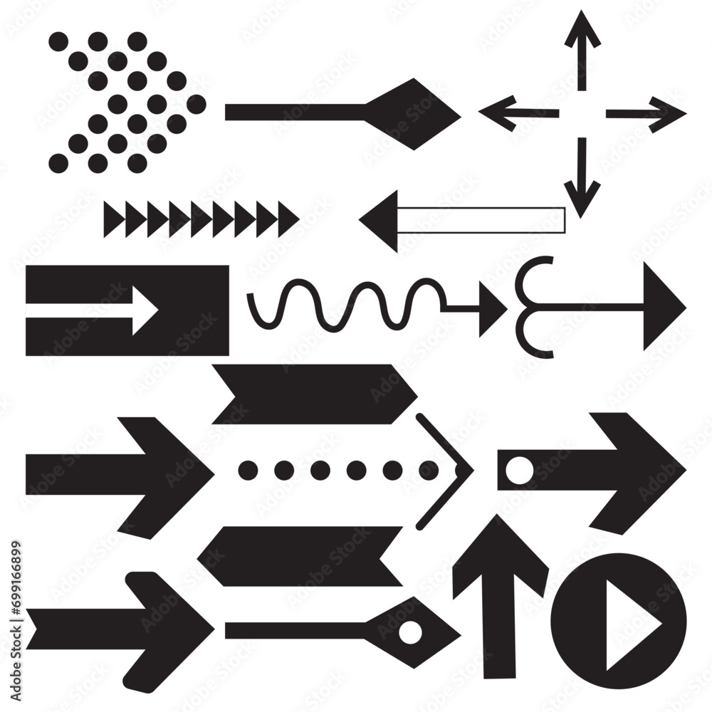 Poster arrows big set icons. arrow vector collection. arrow icon. arrow. cursor. modern simple arrows. vect