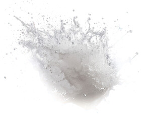 Obraz premium Splashing dirt isolated on transparent background. PNG