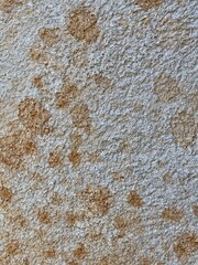 Cement background with rust stains in Palermo Sicily. 