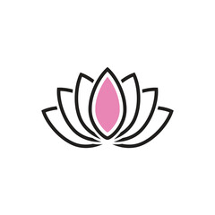 Obraz premium Lotus logos vector template symbol element nature