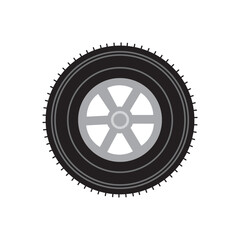 Fototapeta premium Wheel disks icon, logo isolated on white background