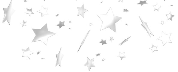 XMAS silver stars -