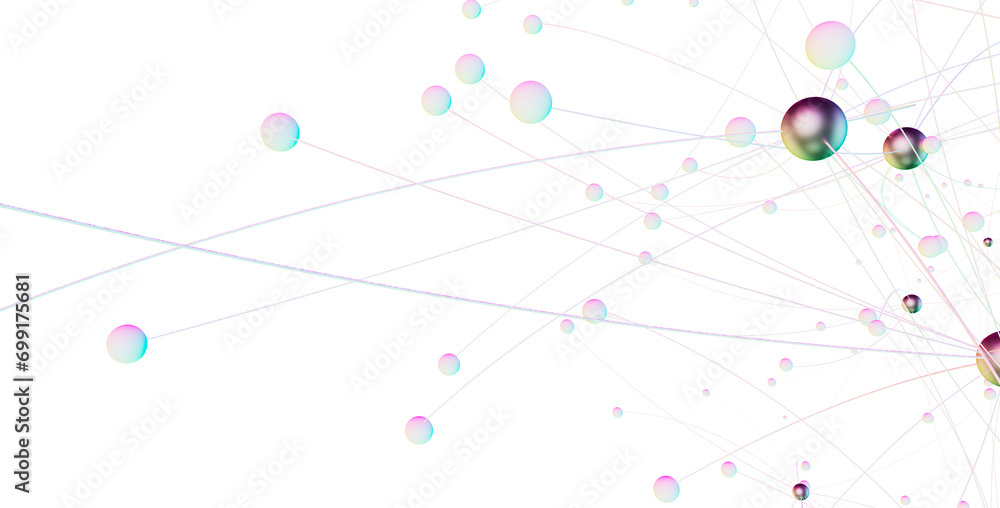 Poster abstract futuristic network on background illustration