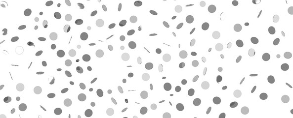 Radiant Revelry: Enthralling 3D Illustration of Shining silver Confetti
