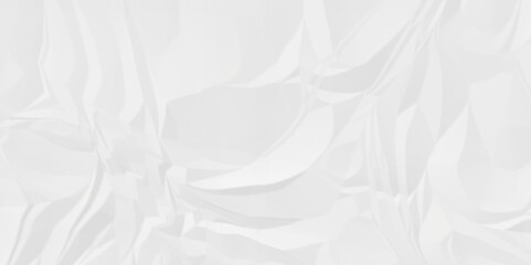 Abstract White wave paper crumpled texture. white fabric textured crumpled white paper background. panorama white paper texture background, crumpled pattern texture background.