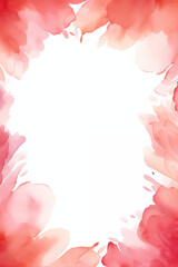 Fototapeta premium abstract dark pink watercolor background with blank center