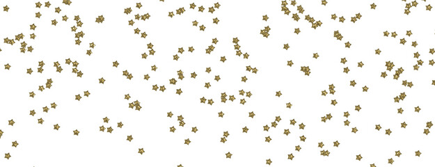 Dazzling 3D Illustration: Witness a Downpour of Golden Stars