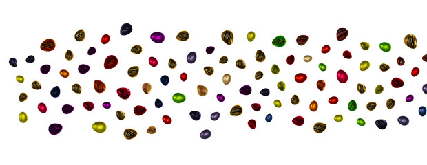 Colorful handmade easter eggs