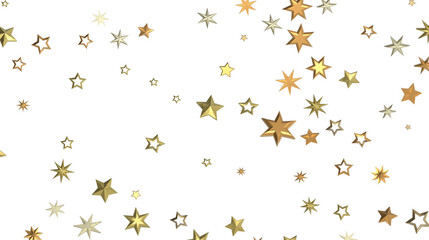 Golden Dreamscapes: Step Into a 3D Rainfall of Gleaming Stars