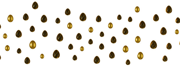  Eggs. 3D. Golden Egg