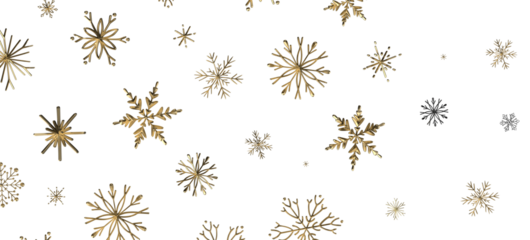 Magical Snowfall: Brilliant 3D Illustration Showcasing Descending Christmas Snowflakes
