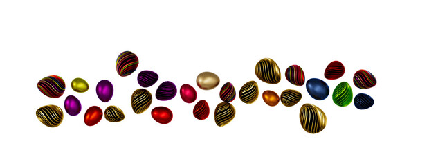 Vintage colorful easter eggs