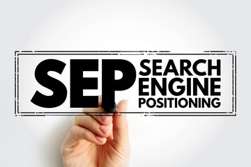 SEP Search Engine Positioning - method of optimizing specific pages of your website with the...