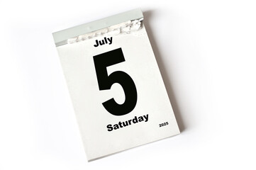 5 . July 2025
