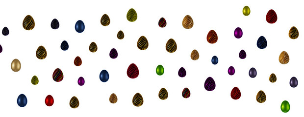 Vintage colorful easter eggs