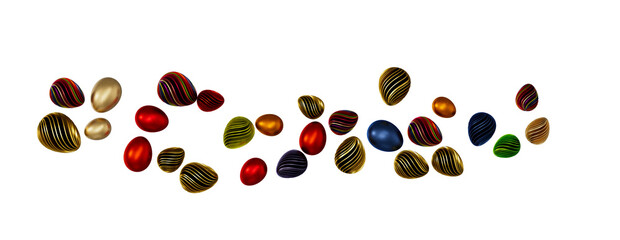 Vintage colorful easter eggs