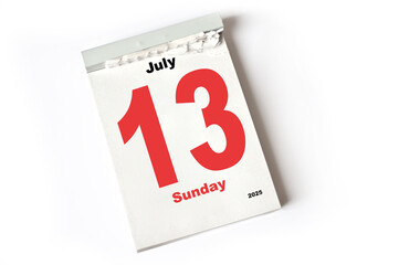 13 . July 2025