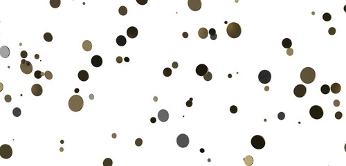 Euphoric Eruption: Magnificent 3D Illustration Showcasing Bursting gold Confetti