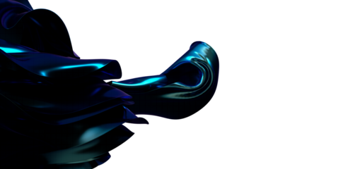Blue Ripples: Abstract 3D Blue Wave Illustration with Mesmerizing Ripple Effects