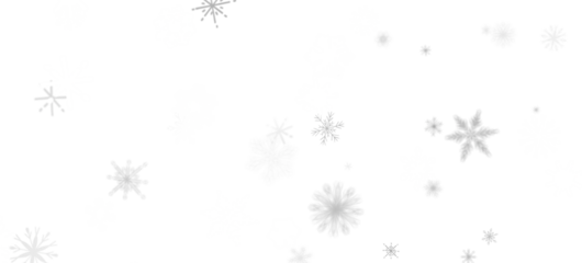 Snowflake Symphony: Magnificent 3D Illustration Showcasing Falling Holiday Snowflakes in Harmony