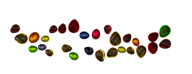 Vintage colorful easter eggs