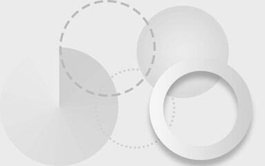 Abstract white background. Minimal geometric white light background abstract design.