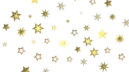 Starlit Christmas Plummet: Spectacular 3D Illustration Showcasing Descending Holiday Star Clusters