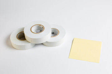 White electrical tape for insulating wires