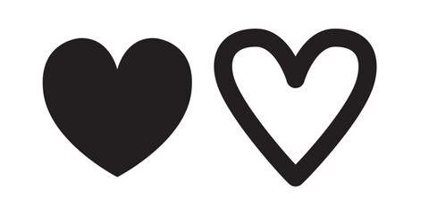 heart icon on white background. vector illustration. valentines day icon