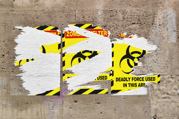 Zombie shelter - Deadly force used in this area