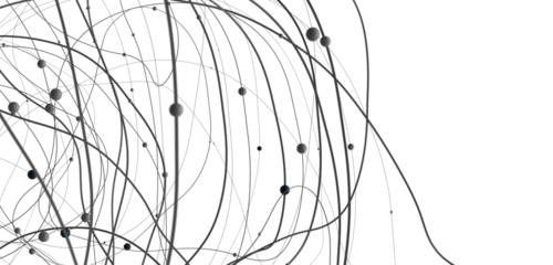 Falling cyber particles. Big data stream. 3d