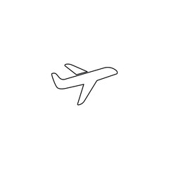 Airplane Icon Vector Transport Logo Template