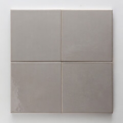 ceramic tile with geometric pattern on a white background, close up